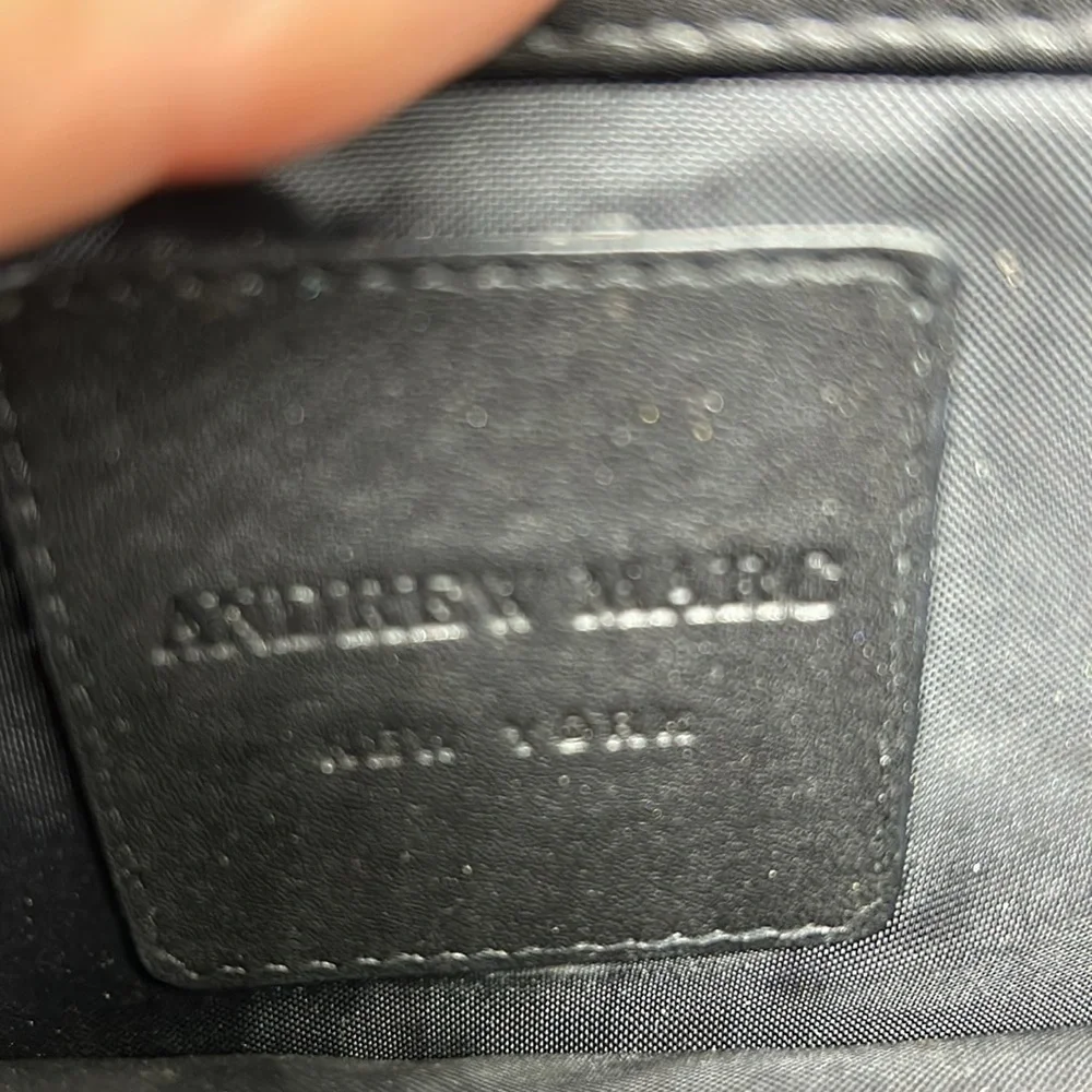 Andrew Marc Snakeskin Pouchette Bag